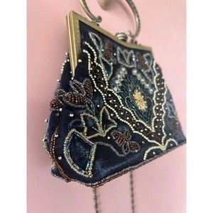 Vintage Beaded Handbag with Chain